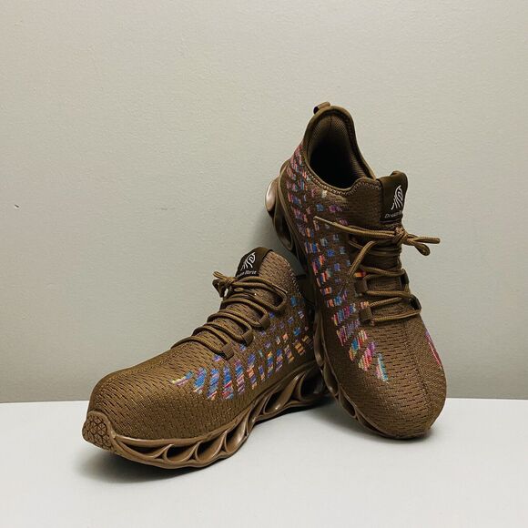 DREAM HORSE Men's Steel Toe Work Safety Shoes Sneakers #22010 Brown Size 12.5 US - Picture 10 of 11